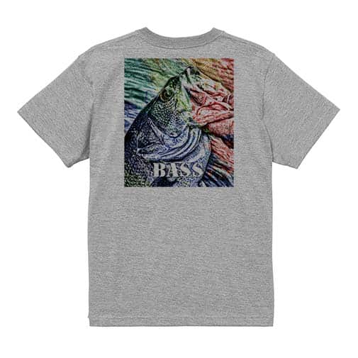【Tシャツ】ブラックバス　ハンドランディング　カラフル 5.6oz Cotton:100%