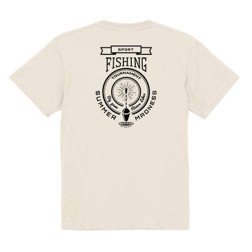 【Tシャツ】釣りエンブレム 5.6oz Cotton:100%