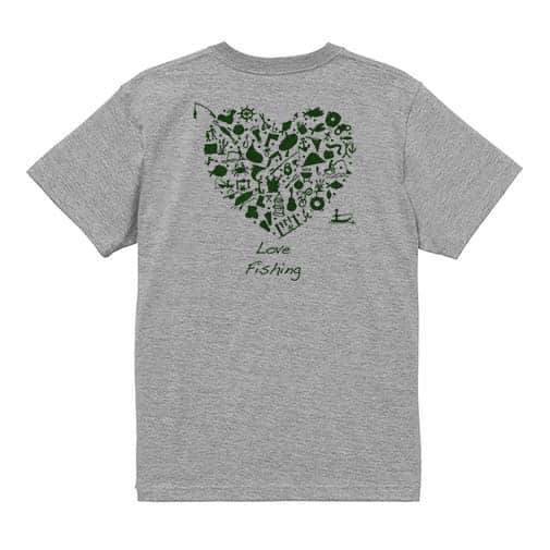 【Tシャツ】Love fishing  5.6oz Cotton:100%