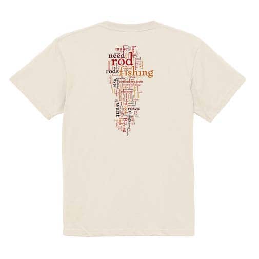 【Tシャツ】ルアーフィッシング　テキストデザイン 5.6oz Cotton:100%
