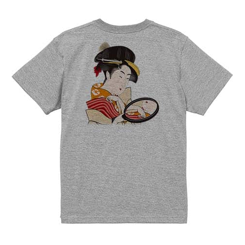 【Tシャツ】浮世絵　美人絵　その1 5.6oz Cotton:100%