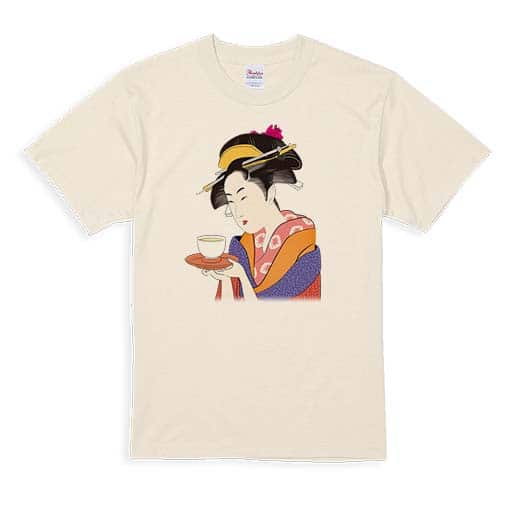 【Tシャツ】浮世絵　美人絵　その2 5.6oz Cotton:100%