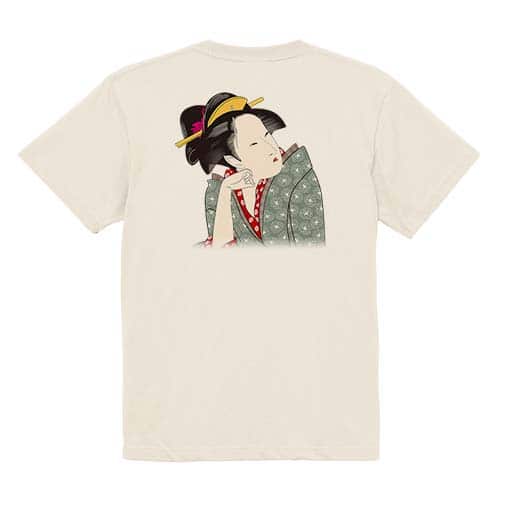 【Tシャツ】浮世絵　美人絵　その3 5.6oz Cotton:100%