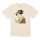 【Tシャツ】浮世絵　美人絵　その4 5.6oz Cotton:100%