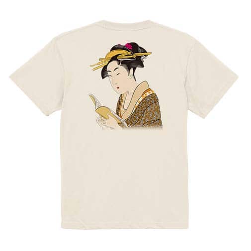 【Tシャツ】浮世絵　美人絵　その4 5.6oz Cotton:100%