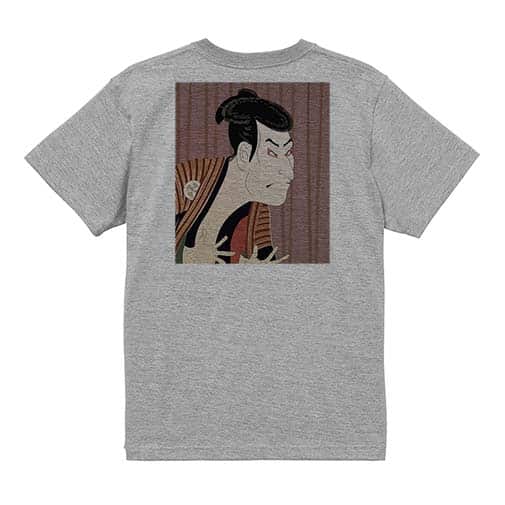 【Tシャツ】東洲斎写楽　 三世大谷鬼次の奴江戸兵衛のイラスト 5.6oz Cotton:100%