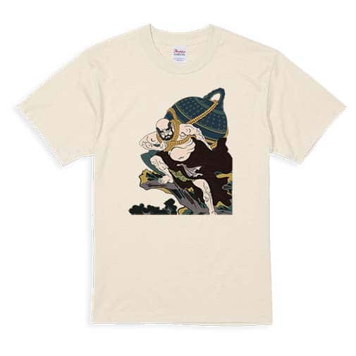 【Tシャツ】歌川国芳 其面影程能写絵 弁けい たいこもちのイラスト 5.6oz Cotton:100%