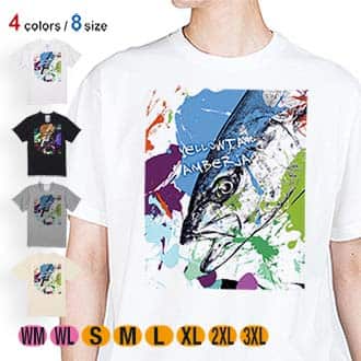 【Tシャツ】ヒラマサ　ペンキペイント 5.6oz Cotton:100%