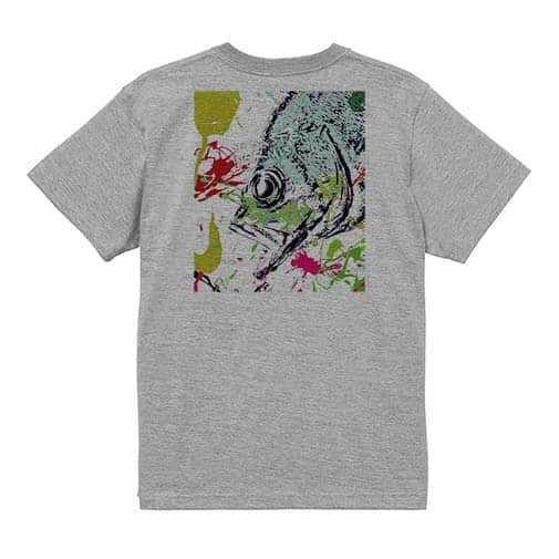 【Tシャツ】メバル　ペンキペイント 5.6oz Cotton:100%