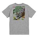【Tシャツ】ヒラメ　ペンキペイント 5.6oz Cotton:100%