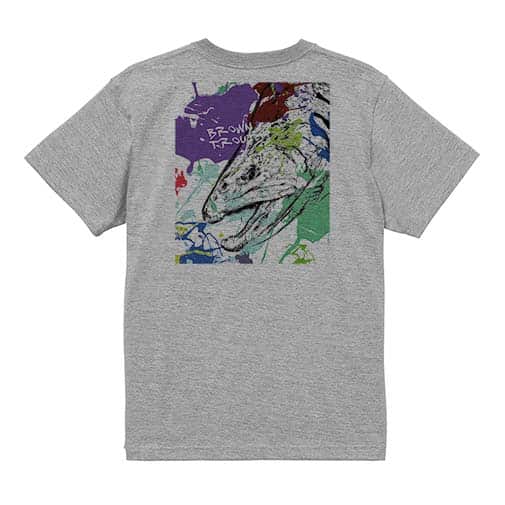 【Tシャツ】ブラウントラウト　ペンキペイント 5.6oz Cotton:100%