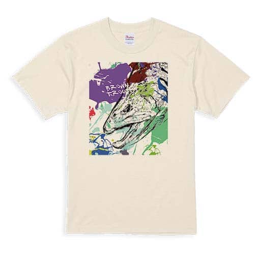 【Tシャツ】ブラウントラウト　ペンキペイント 5.6oz Cotton:100%