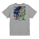 【Tシャツ】アユ　ペンキペイント 5.6oz Cotton:100%