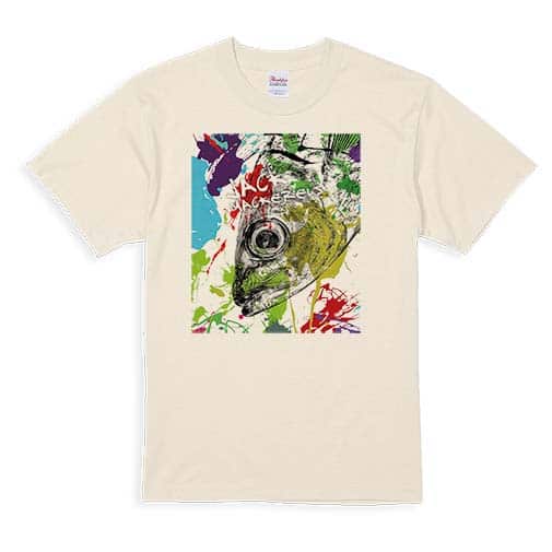【Tシャツ】マアジ　ペンキペイント 5.6oz Cotton:100%