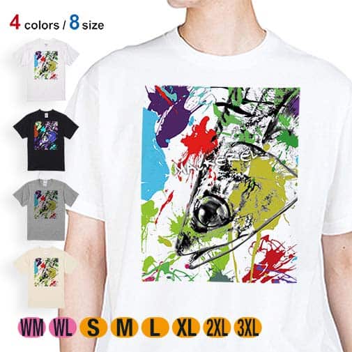 【Tシャツ】マサバ ペンキペイント 5.6oz Cotton:100%