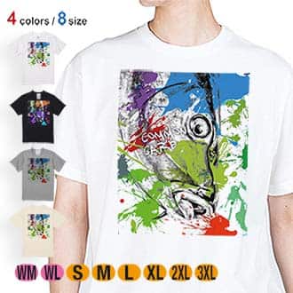 【Tシャツ】コイ　ペンキペイント 5.6oz Cotton:100%