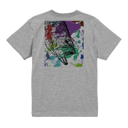 【Tシャツ】ブラックバス2　ペンキペイント 5.6oz Cotton:100%