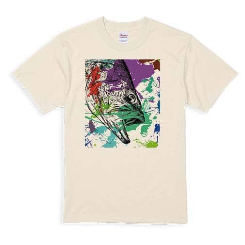 【Tシャツ】ブラックバス2　ペンキペイント 5.6oz Cotton:100%