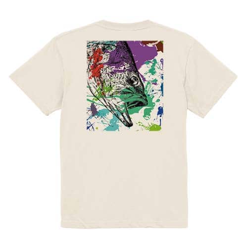 【Tシャツ】ブラックバス2　ペンキペイント 5.6oz Cotton:100%