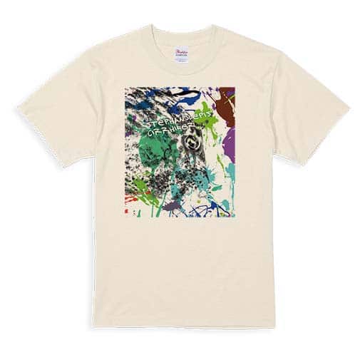 【Tシャツ】カワハギ　ペンキペイント 5.6oz Cotton:100%