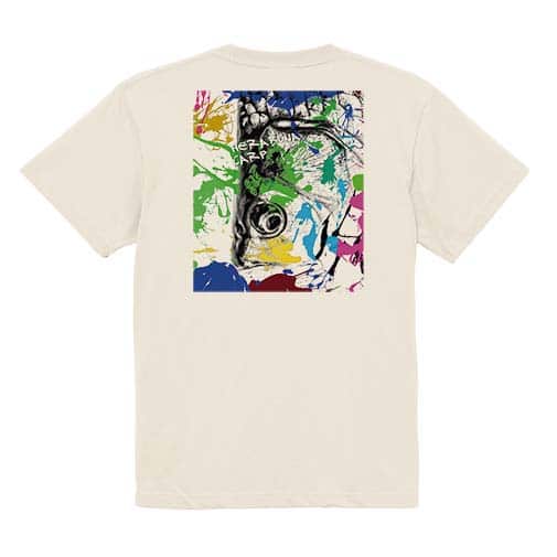 【Tシャツ】ヘラブナ　ペンキペイント 5.6oz Cotton:100%