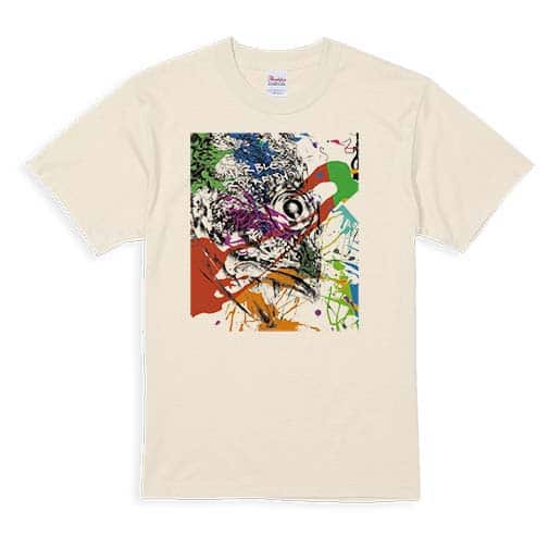 【Tシャツ】カサゴ　ペンキペイント 5.6oz Cotton:100%