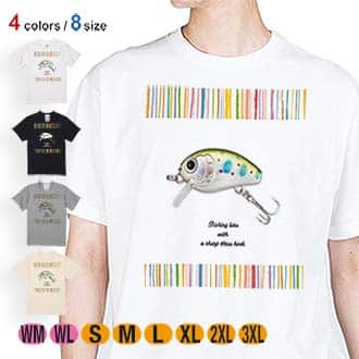 【Tシャツ】おしゃれなミニルアー 5.6oz Cotton:100%