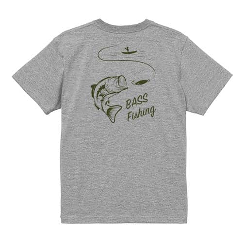 【Tシャツ】バス釣り 5.6oz Cotton:100%
