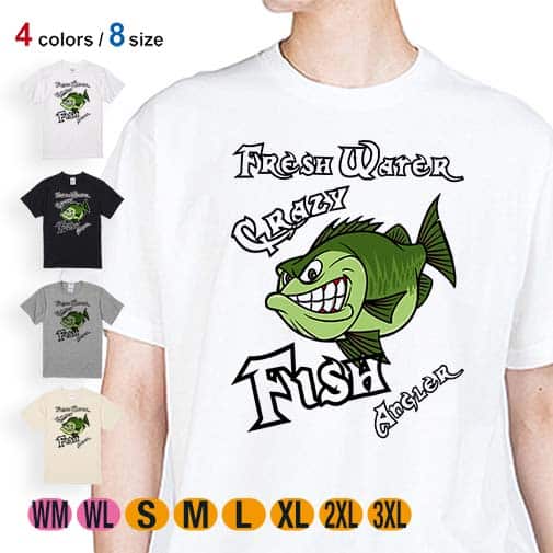 【Tシャツ】クレイジーバス 落書き風 5.6oz Cotton:100%