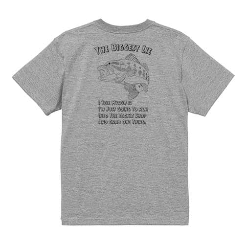 【Tシャツ】釣具店に行くための大嘘 5.6oz Cotton:100%