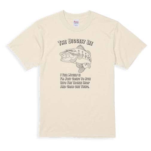 【Tシャツ】釣具店に行くための大嘘 5.6oz Cotton:100%