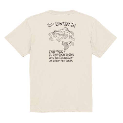 【Tシャツ】釣具店に行くための大嘘 5.6oz Cotton:100%