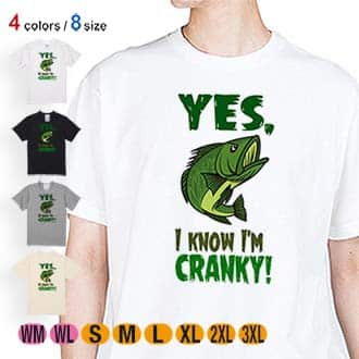 【Tシャツ】クランキー・バス　落書き風 5.6oz Cotton:100%