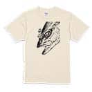 【Tシャツ】平政(ヒラマサ)墨絵風　白 5.6oz Cotton:100%