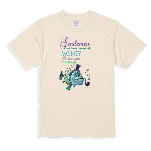 【Tシャツ】ジェントルマンなら常に考えろ! 5.6oz Cotton:100%