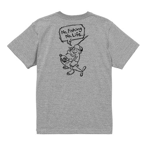 【Tシャツ】【釣りざんまい】ルアーに乗ったアングラー 5.6oz Cotton:100%