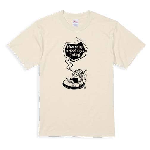 【Tシャツ】【釣りざんまい】ゴムボートアングラー 5.6oz Cotton:100%