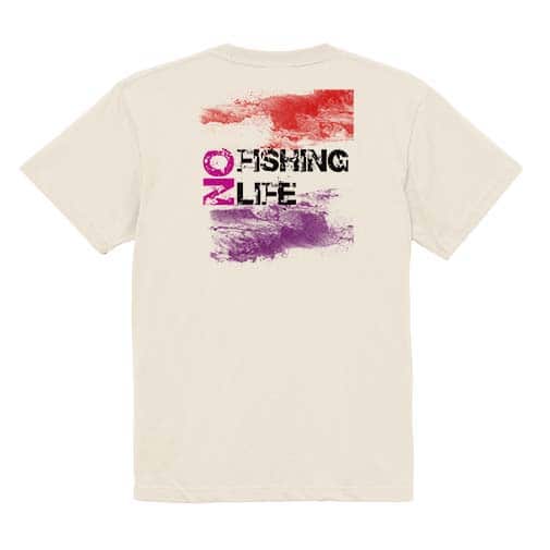 【Tシャツ】No Fishing No Life パンク 5.6oz Cotton:100%