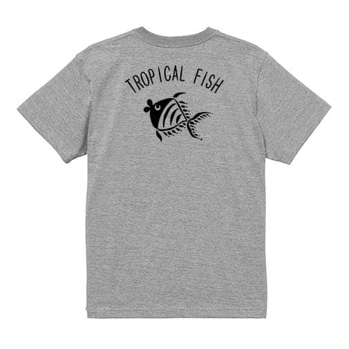 【Tシャツ】【釣りざんまい】トロピカルフィッシュ 5.6oz Cotton:100%