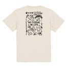 【Tシャツ】【釣りざんまい】釣りが好きなんです_モノクロ 5.6oz Cotton:100%