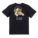 【Tシャツ】ブルドックだってNo Music No Life 5.6oz Cotton:100%