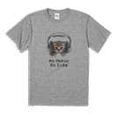 【Tシャツ】猫だってNo Music No Life 5.6oz Cotton:100%