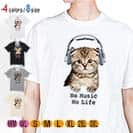 【Tシャツ】スコティシュだってNo Music No Life 5.6oz Cotton:100%