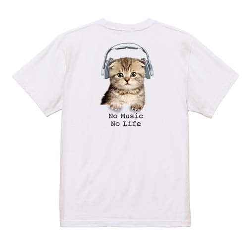 【Tシャツ】スコティシュだってNo Music No Life 5.6oz Cotton:100%