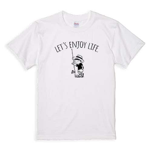【Tシャツ】【釣りざんまい】釣りに行きたい少年_02 5.6oz Cotton:100%