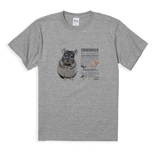 【Tシャツ】チンチラ 5.6oz Cotton:100%