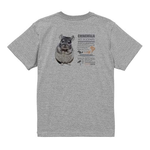 【Tシャツ】チンチラ 5.6oz Cotton:100%
