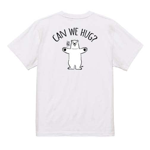 【Tシャツ】シロクマさんのハグアピール(wakat) 5.6oz Cotton:100%