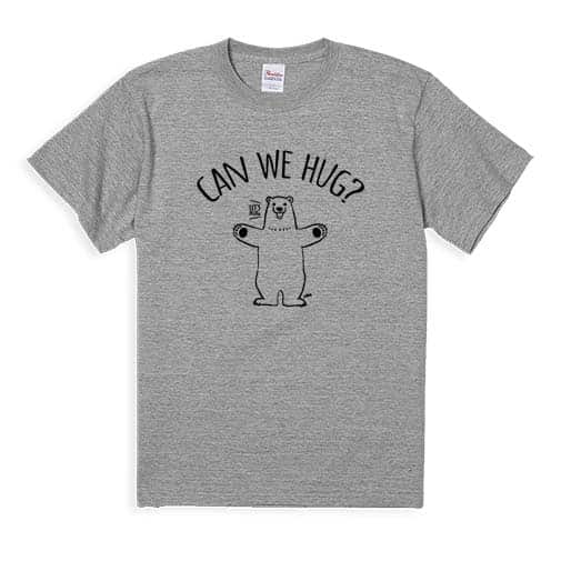 【Tシャツ】シロクマさんのハグアピール(wakat) 5.6oz Cotton:100%