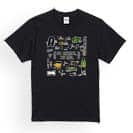 【Tシャツ】【釣りざんまい】釣りに行く準備_カラフル 5.6oz Cotton:100%